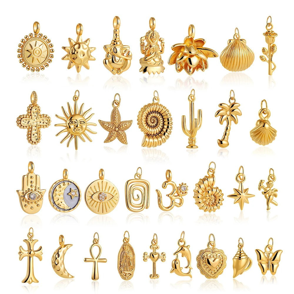 Exquisite Moon Star Sun Evil Eyes Pendant