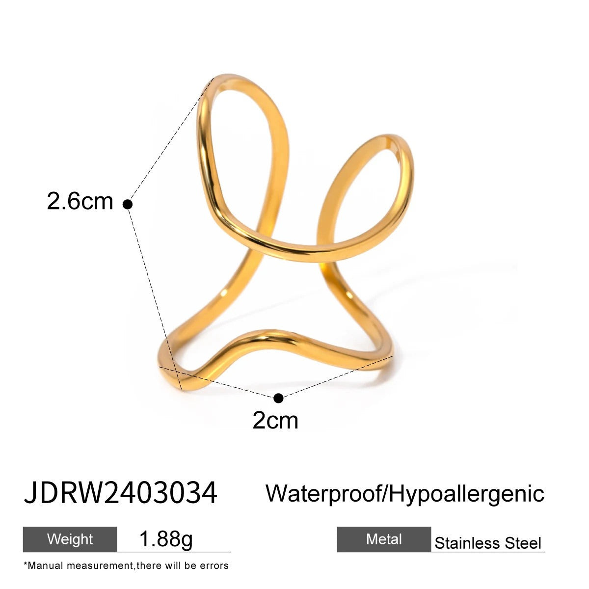 Adjustable Anya Textured Ring