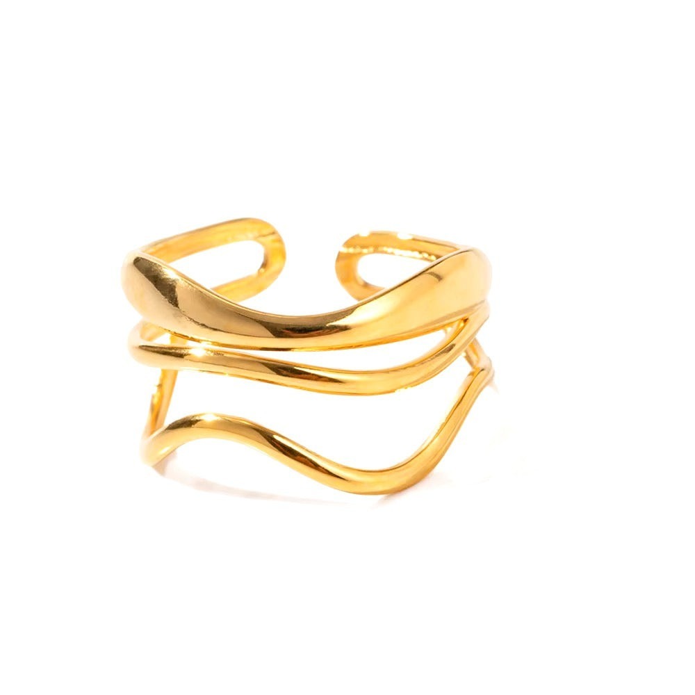 Adjustable Anya Textured Ring