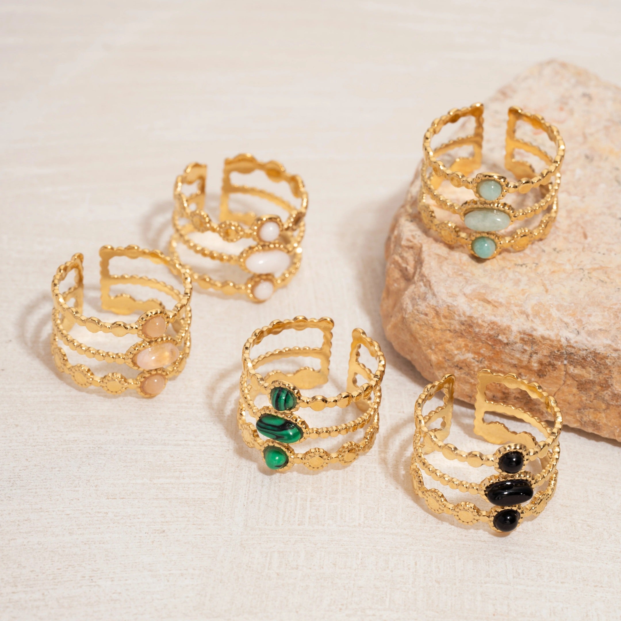 Emerald Ophelia Ring