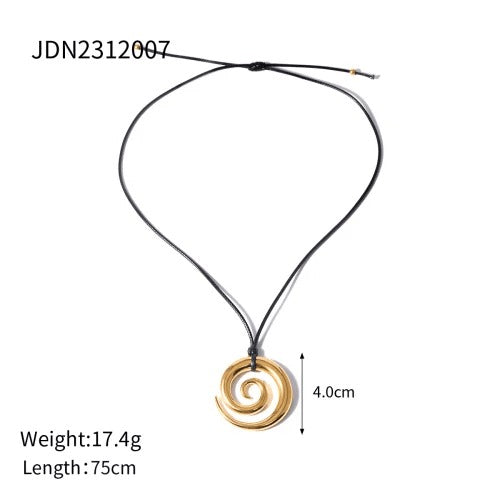 Irregular Geometric Wax Necklace