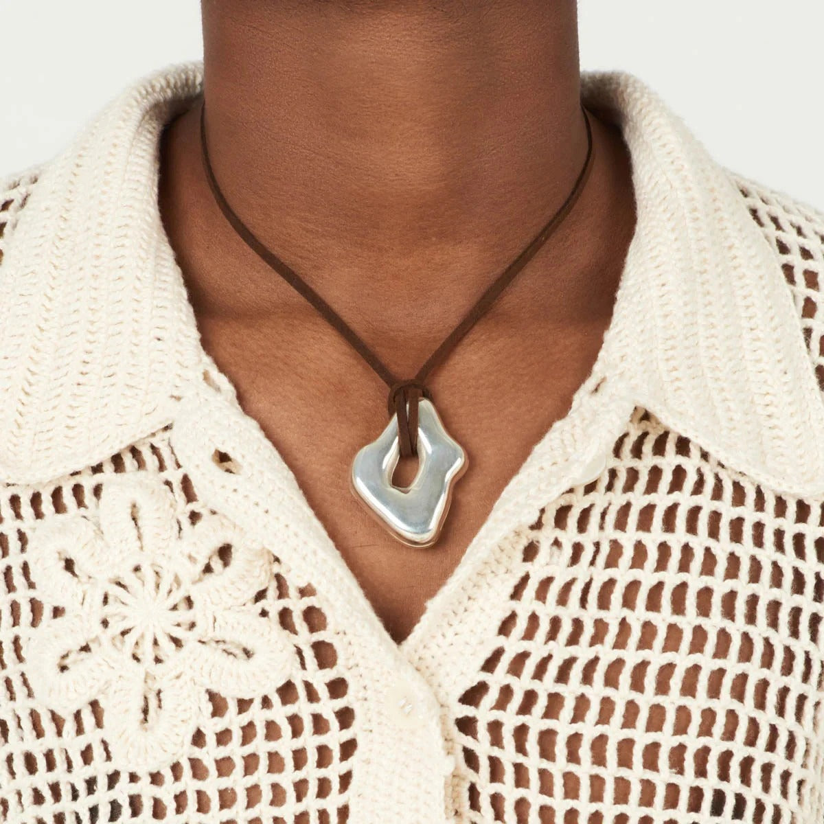 Irregular Geometric Wax Necklace