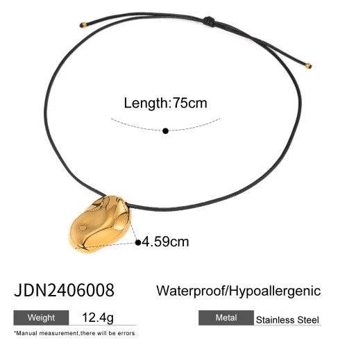 Irregular Geometric Wax Necklace