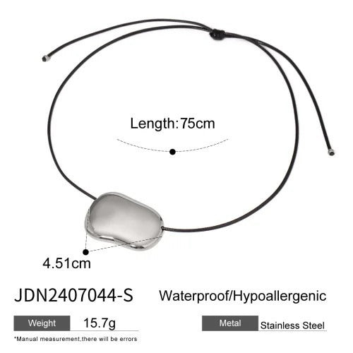 Irregular Geometric Wax Necklace