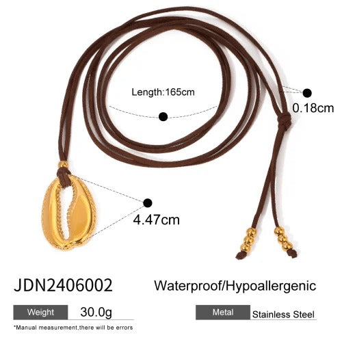 Irregular Geometric Wax Necklace