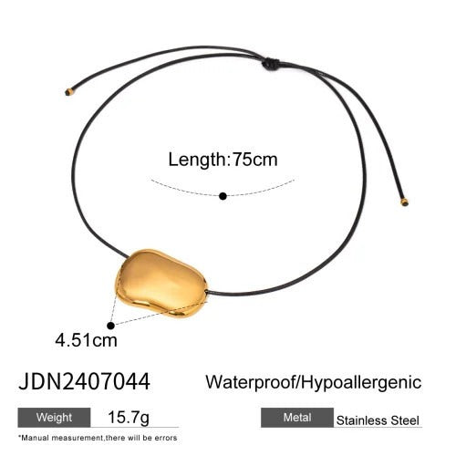 Irregular Geometric Wax Necklace