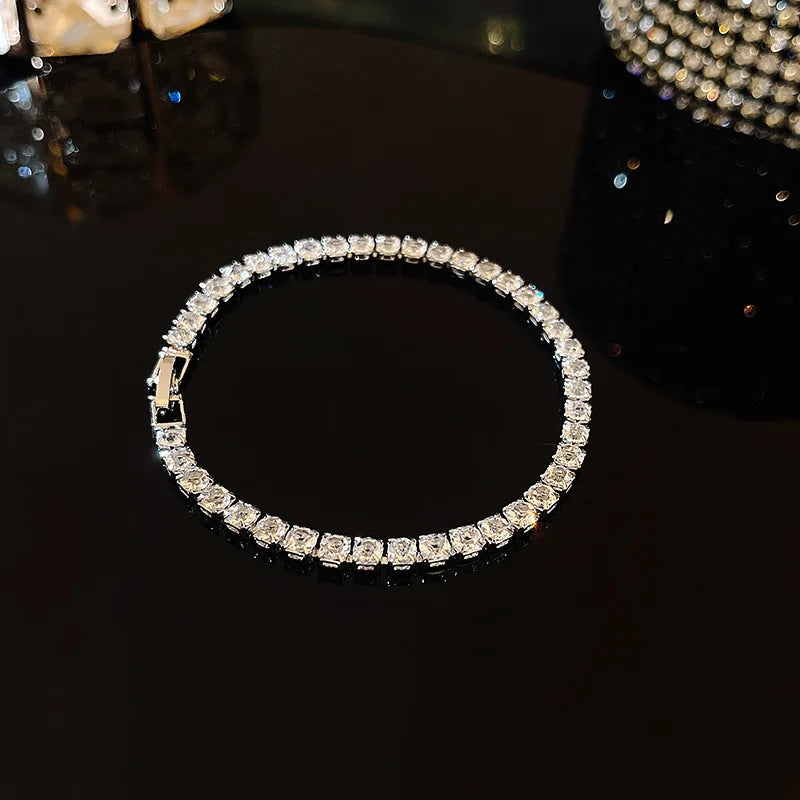 Luxury Color Cubic Zirconia Gold Color Tennis Bracelets