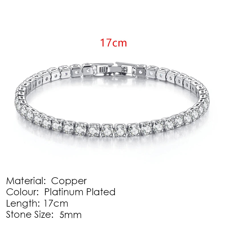 Fashion Multicolor Tennis Bracelet Zirconia Charm Designer Tennis Chain Bracelet