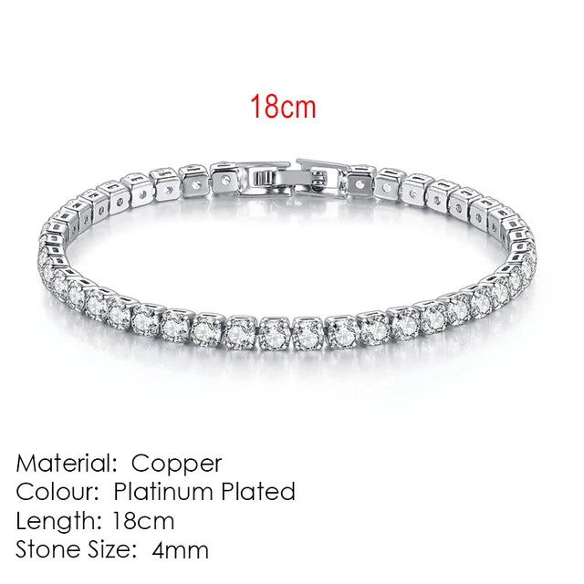 Fashion Multicolor Tennis Bracelet Zirconia Charm Designer Tennis Chain Bracelet