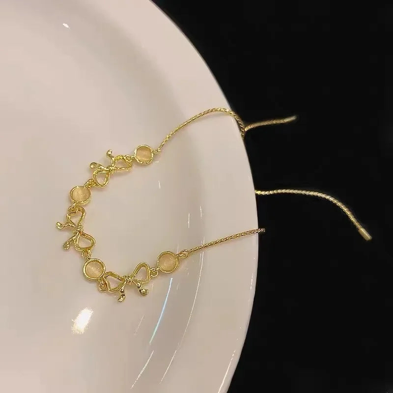 Bohemia Circle Bracelet Set Multi-Layer Vintage Folded Wind Fish Bone Chain Flower Leaves Jewelry Gift