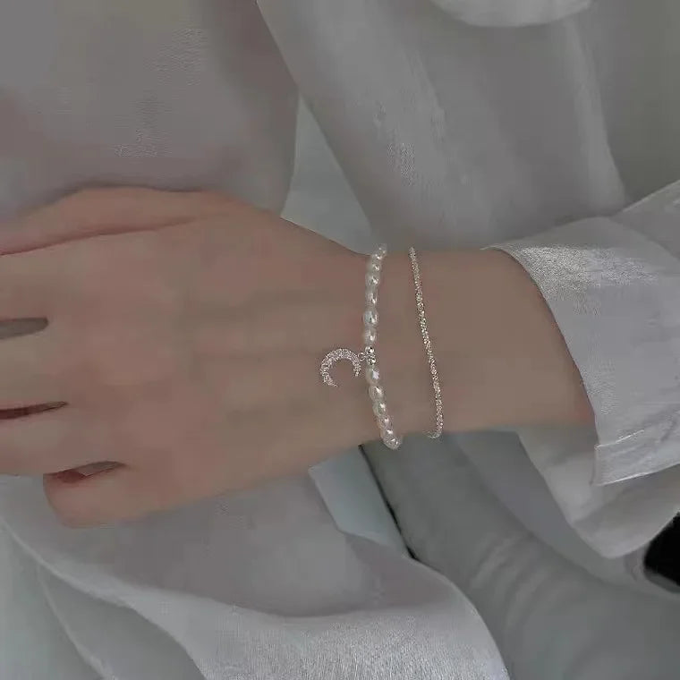 Bohemia Circle Bracelet Set Multi-Layer Vintage Folded Wind Fish Bone Chain Flower Leaves Jewelry Gift