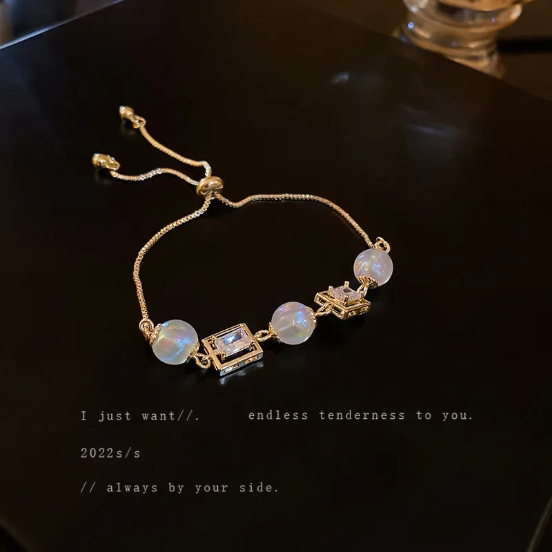 Bohemia Circle Bracelet Set Multi-Layer Vintage Folded Wind Fish Bone Chain Flower Leaves Jewelry Gift