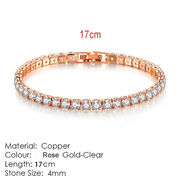 Fashion Multicolor Tennis Bracelet Zirconia Charm Designer Tennis Chain Bracelet