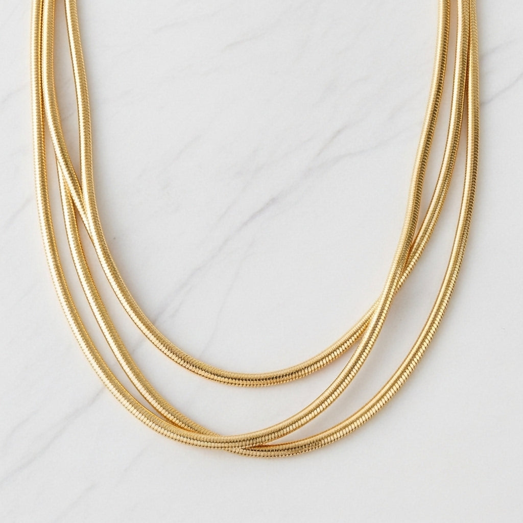 Vintage Layered Golden Necklace