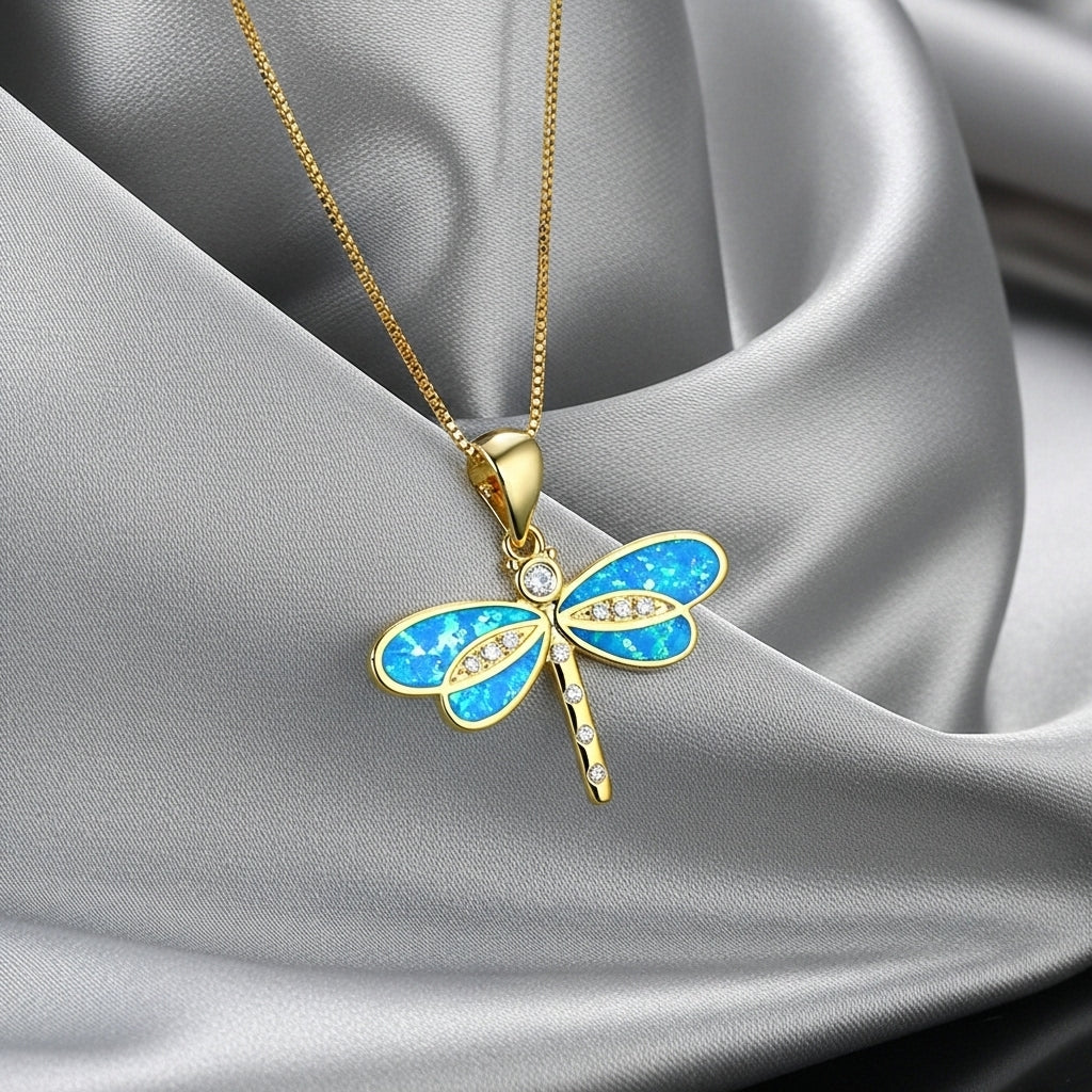 Multicolored gold-plated pebbles necklace