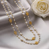 Elegant Gold Pearl Necklace