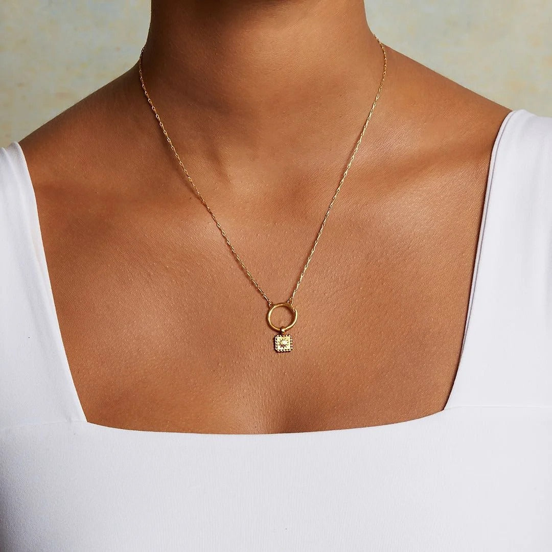 Exquisite Moon Star Sun Evil Eyes Pendant