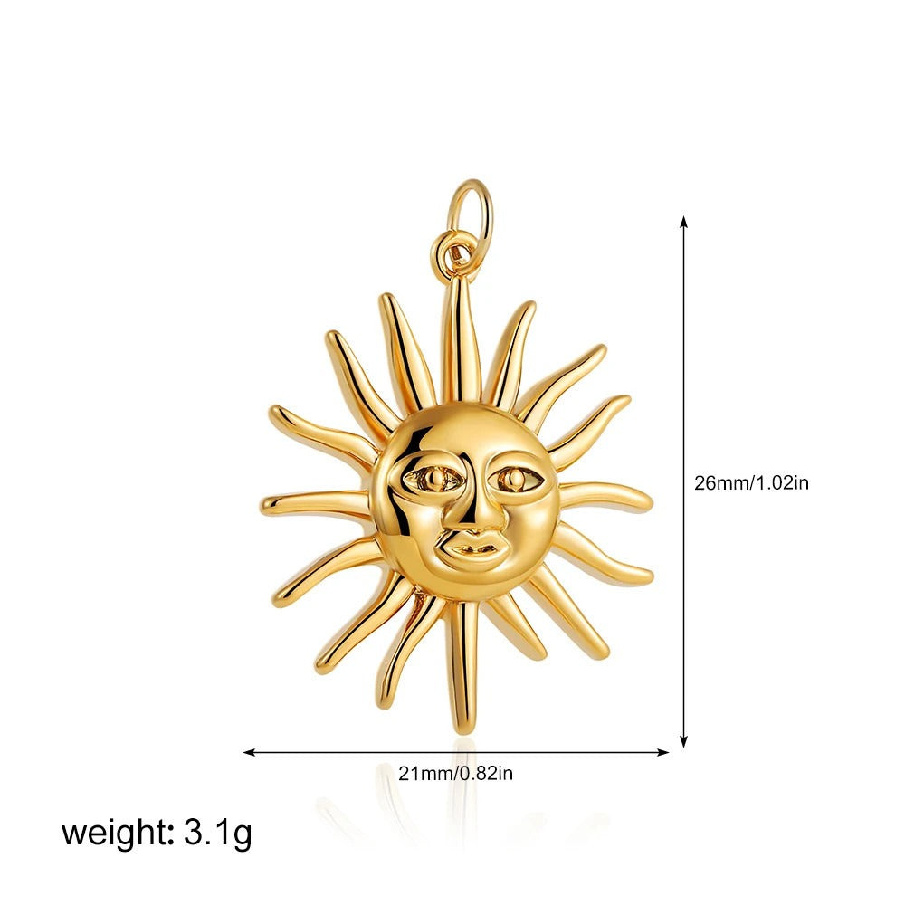 Exquisite Moon Star Sun Evil Eyes Pendant