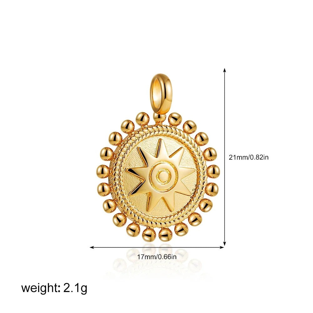 Exquisite Moon Star Sun Evil Eyes Pendant