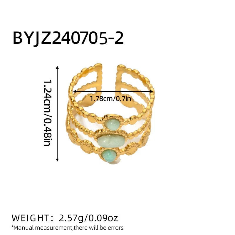 Emerald Ophelia Ring