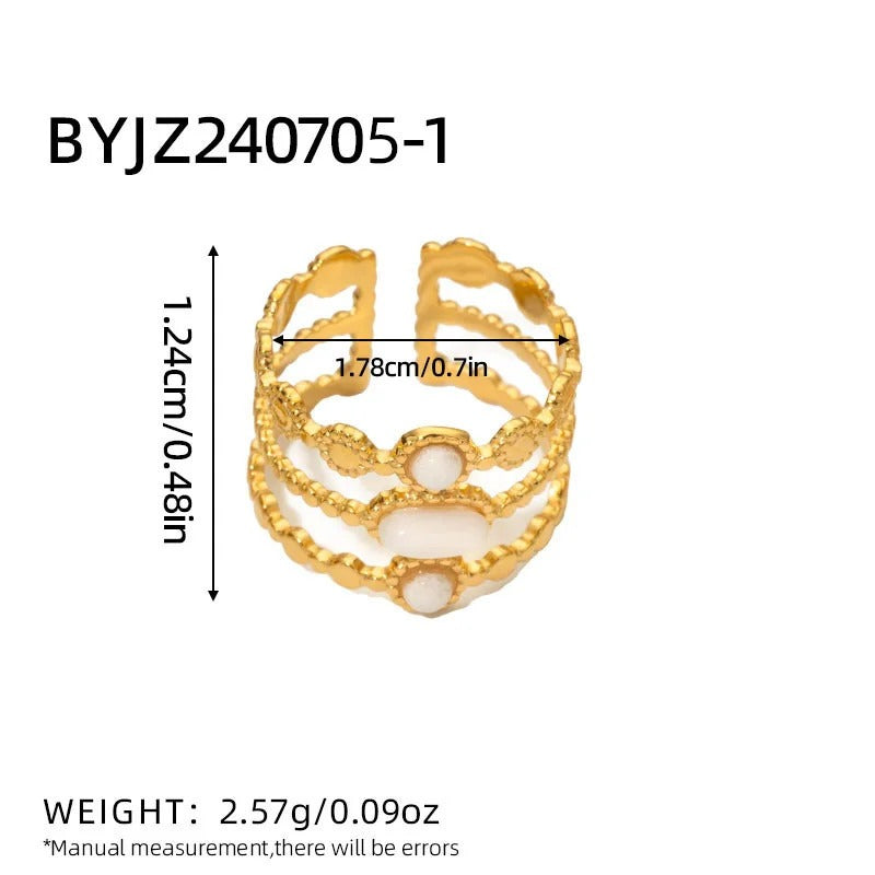 Emerald Ophelia Ring