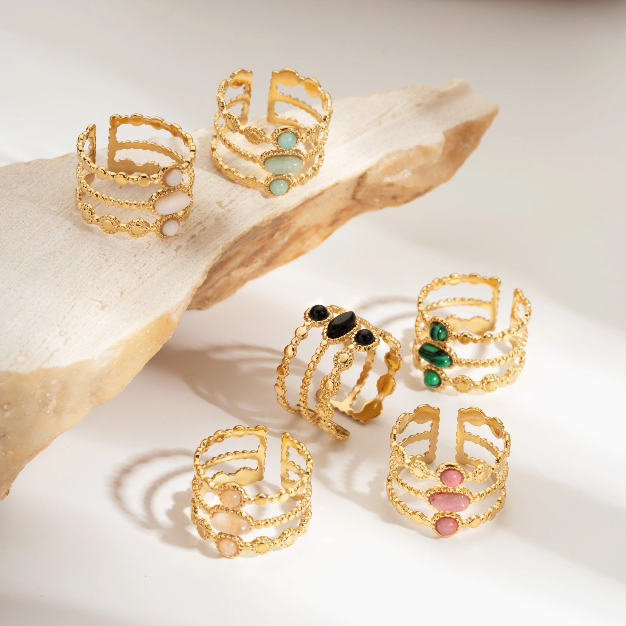 Emerald Ophelia Ring