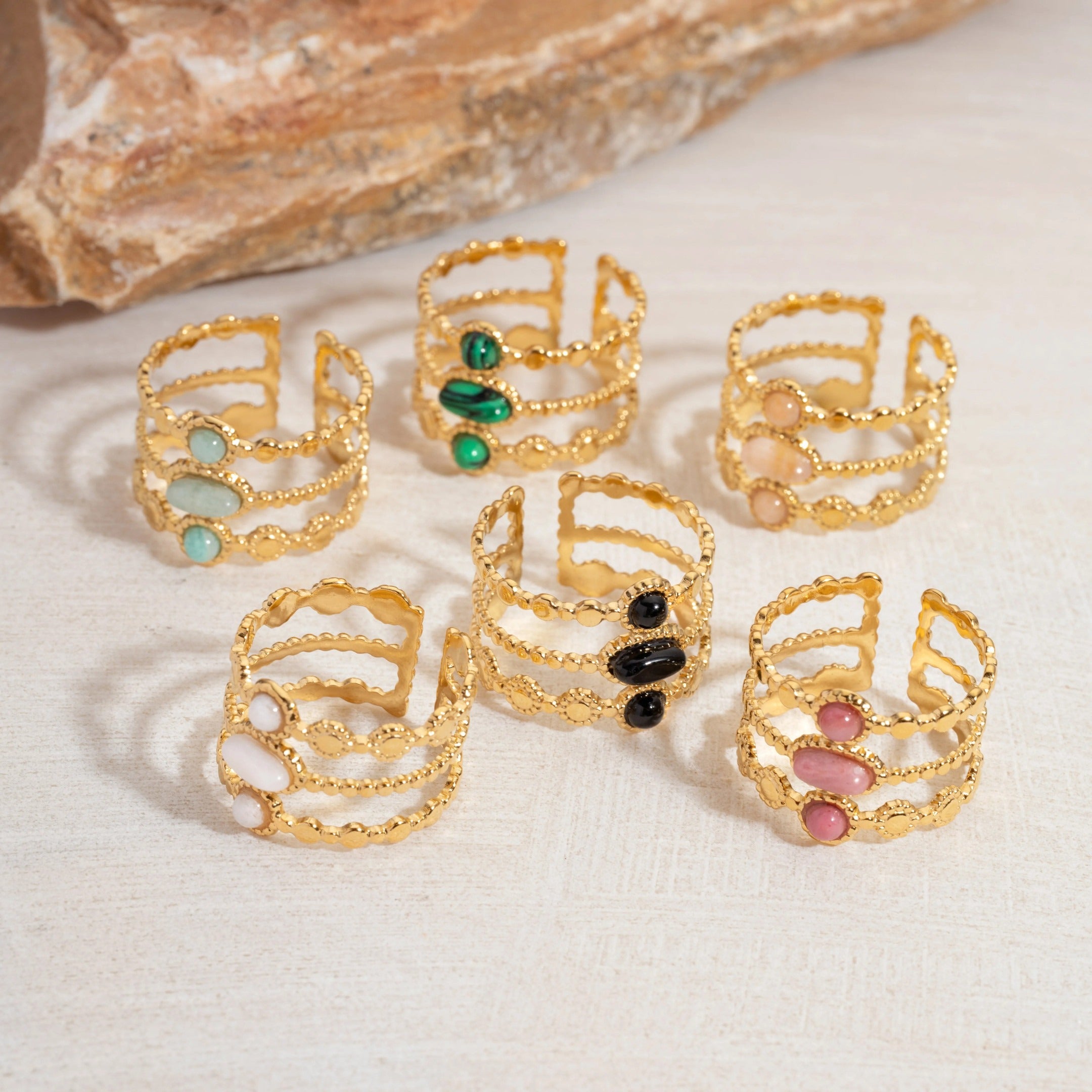 Emerald Ophelia Ring