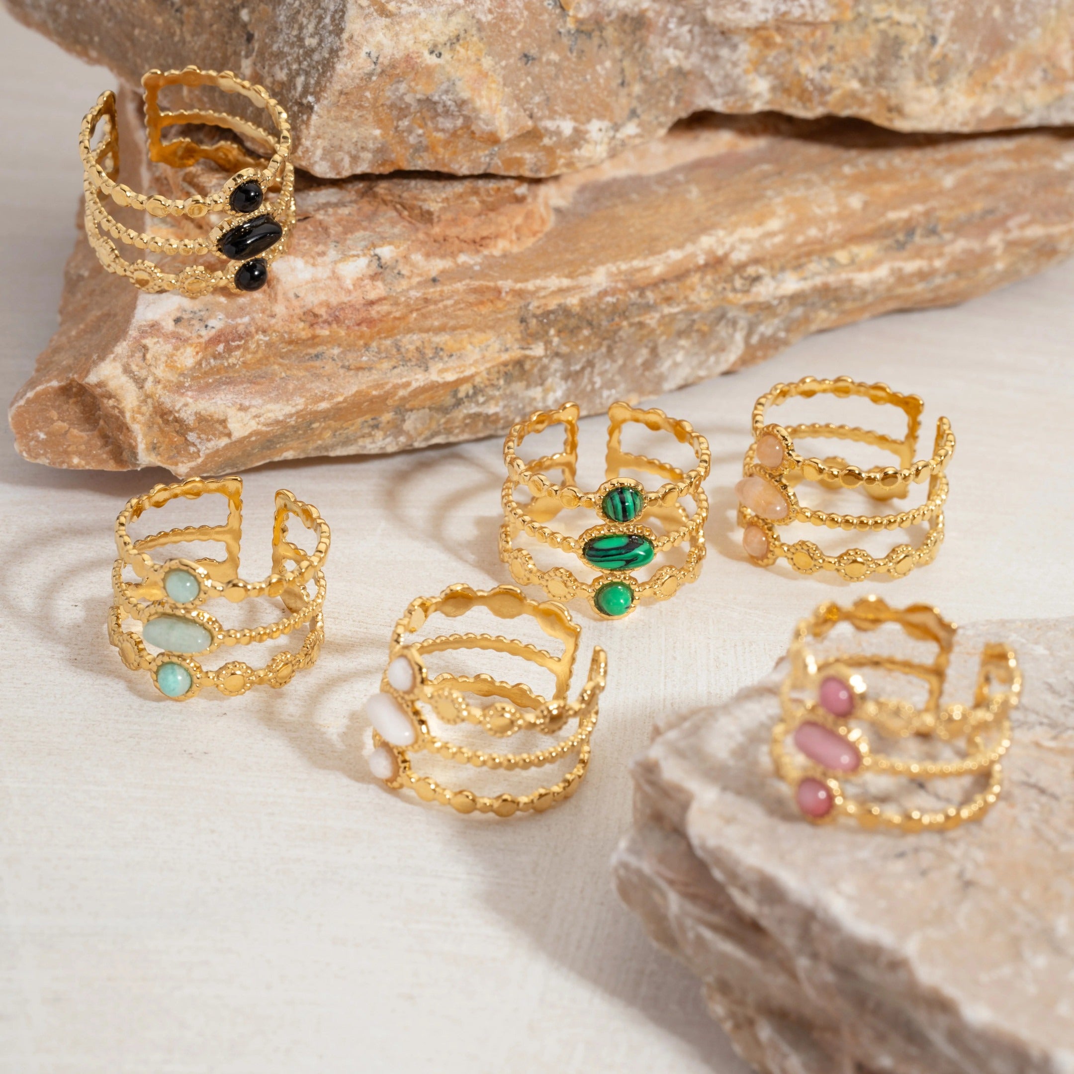 Emerald Ophelia Ring