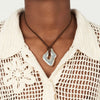 Irregular Geometric Wax Necklace