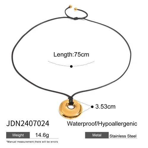 Irregular Geometric Wax Necklace