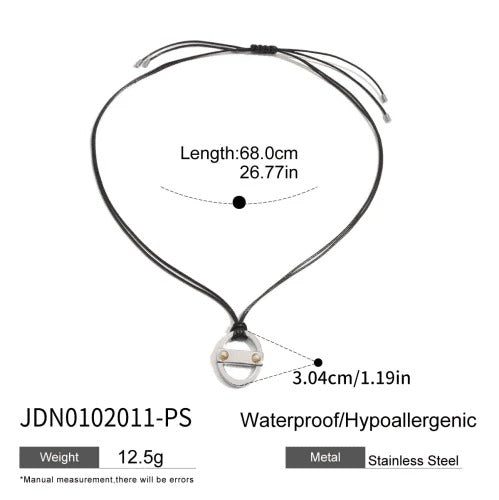 Irregular Geometric Wax Necklace