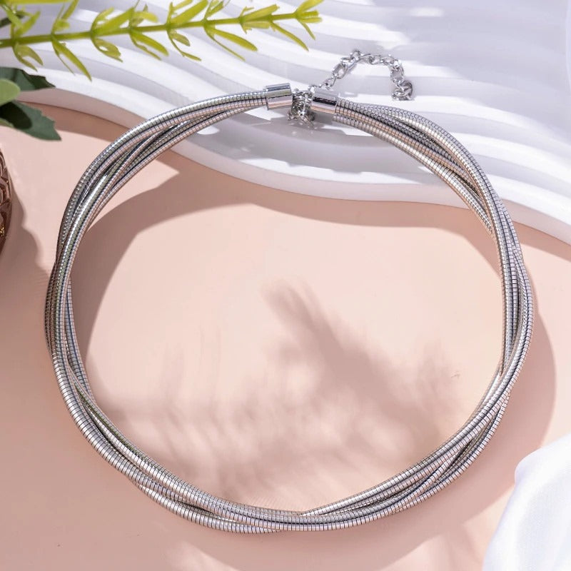 Vintage Layered Golden Necklace