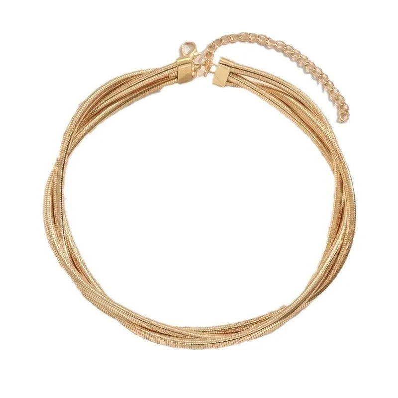 Vintage Layered Golden Necklace
