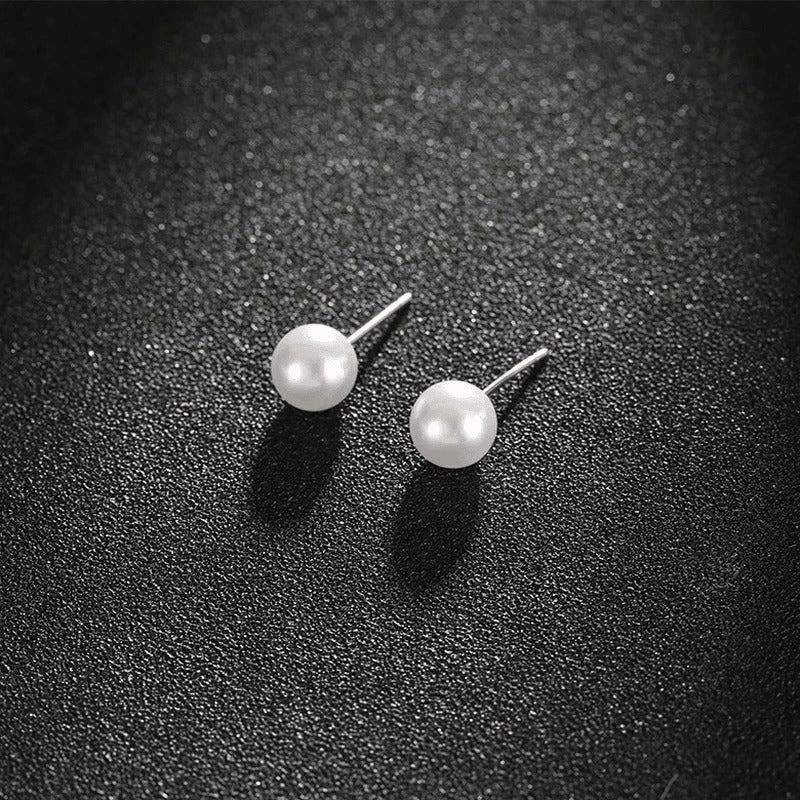 New Light Luxury Stud Earrings Fashion Double Pearl Sweet Earring