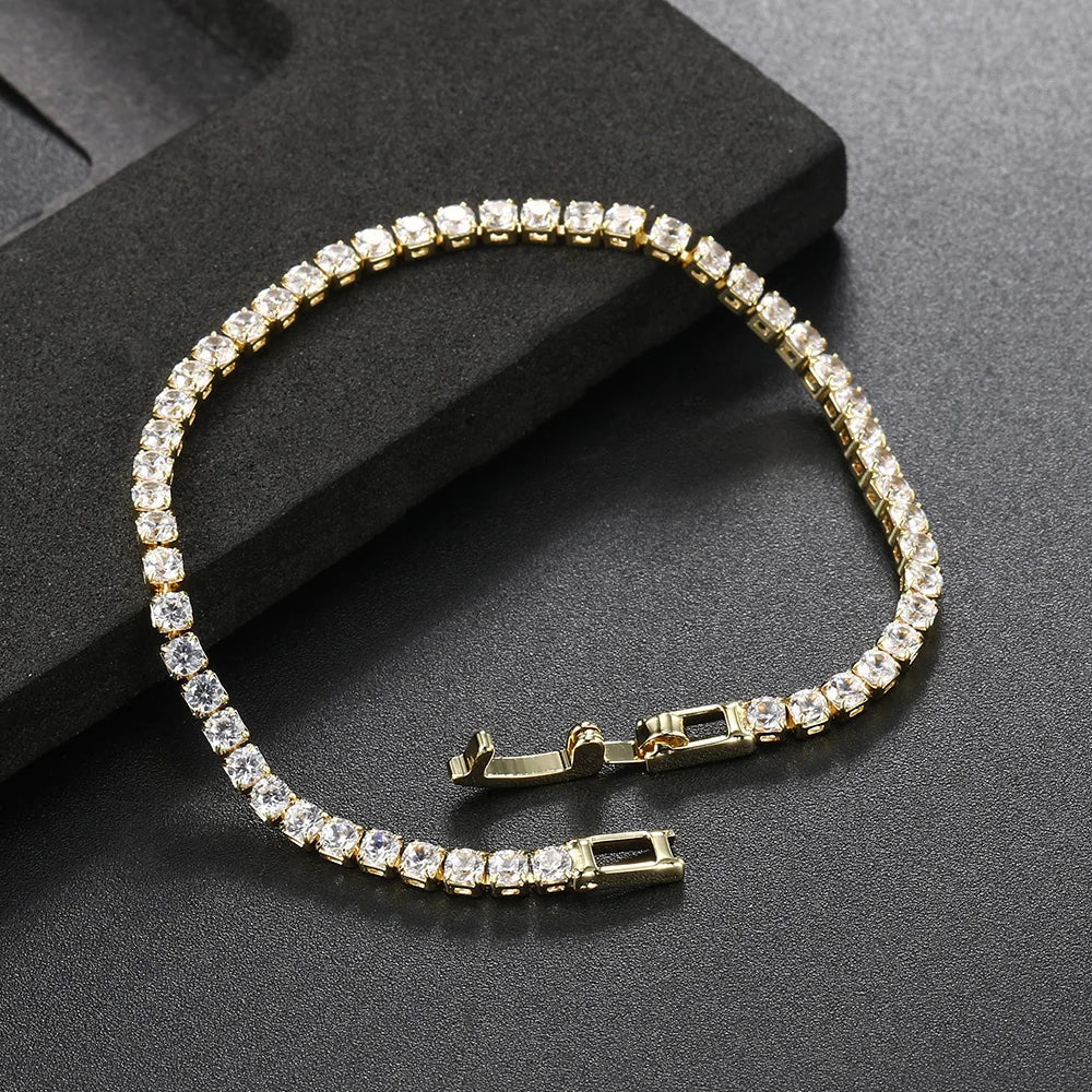 Fashion Multicolor Tennis Bracelet Zirconia Charm Designer Tennis Chain Bracelet