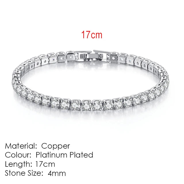 Fashion Multicolor Tennis Bracelet Zirconia Charm Designer Tennis Chain Bracelet