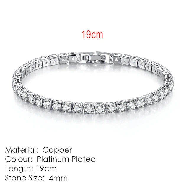 Fashion Multicolor Tennis Bracelet Zirconia Charm Designer Tennis Chain Bracelet