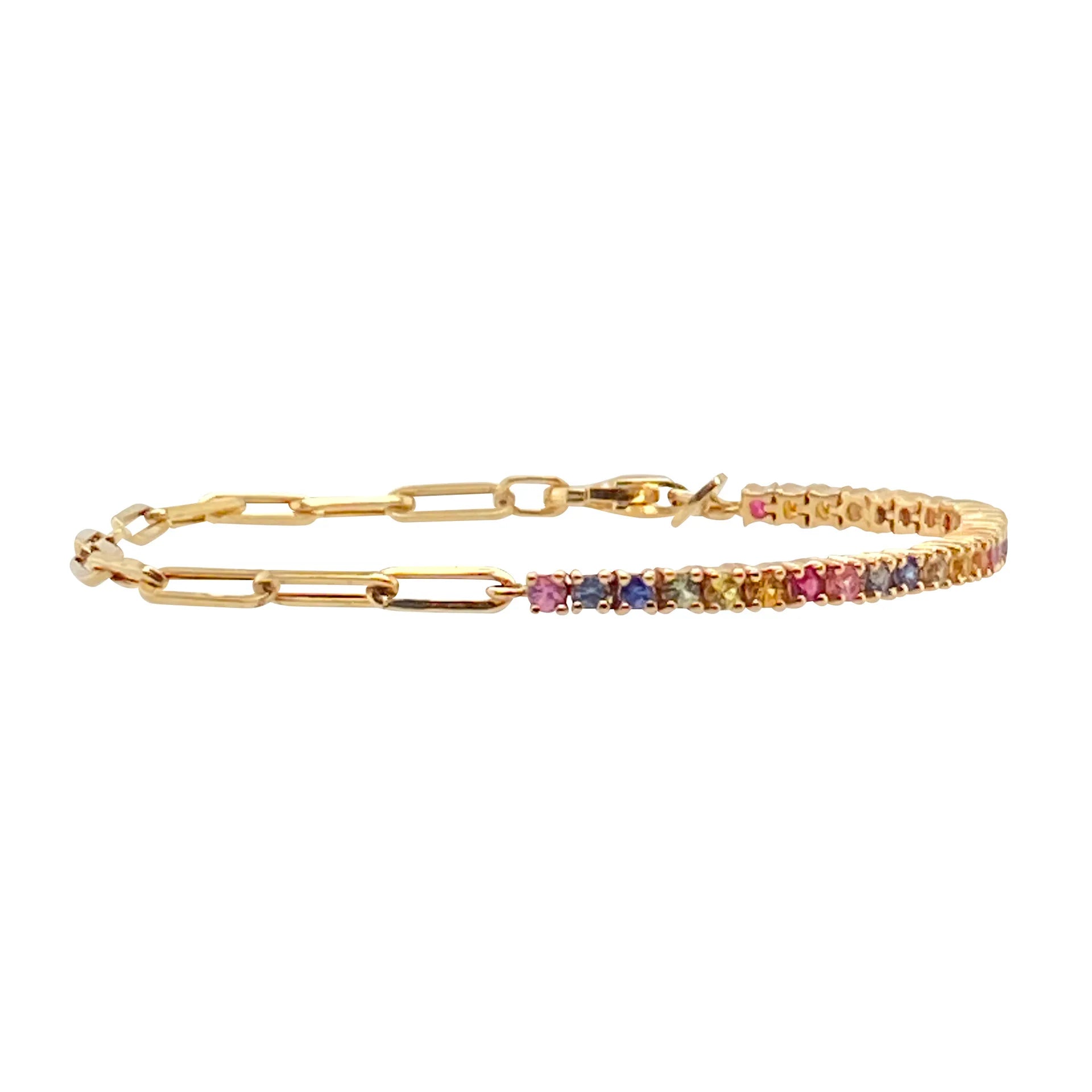 Luxury Color Cubic Zirconia Gold Color Tennis Bracelets
