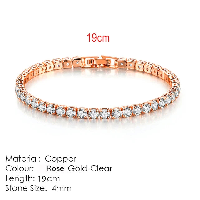 Fashion Multicolor Tennis Bracelet Zirconia Charm Designer Tennis Chain Bracelet