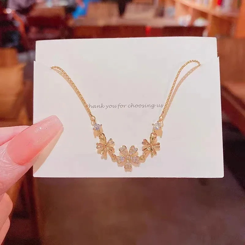 Bohemia Circle Bracelet Set Multi-Layer Vintage Folded Wind Fish Bone Chain Flower Leaves Jewelry Gift