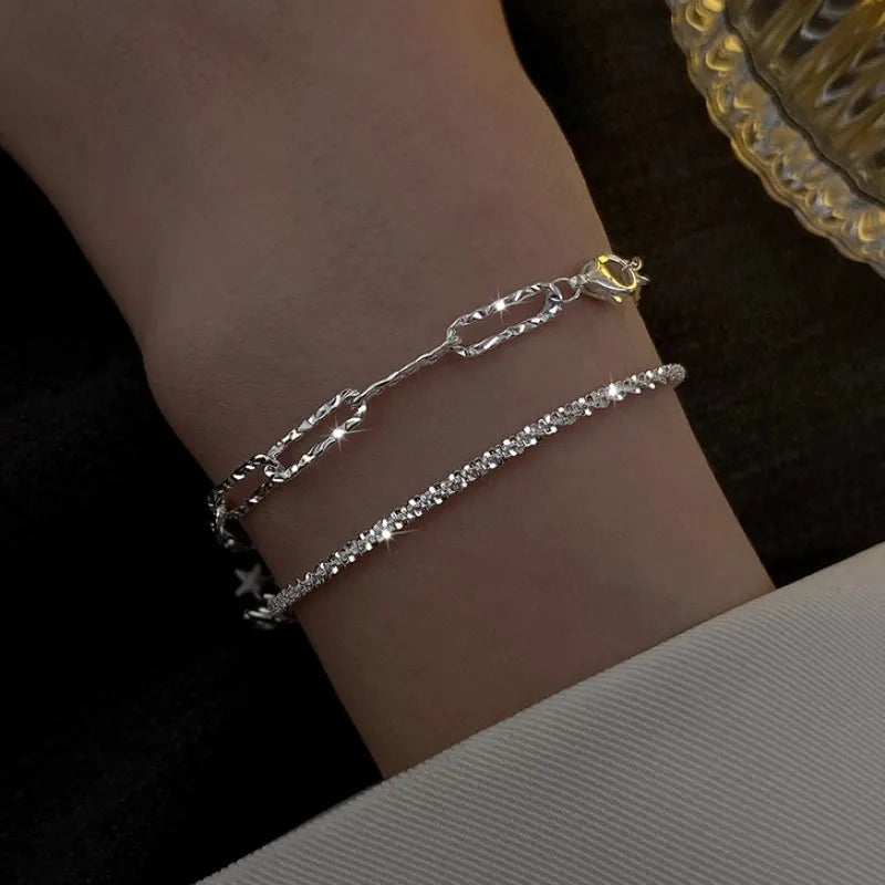 Luxury Color Cubic Zirconia Gold Color Tennis Bracelets