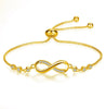 Trendy Zircon Endless Love Infinity Bracelets Crystal Chain Bracelets