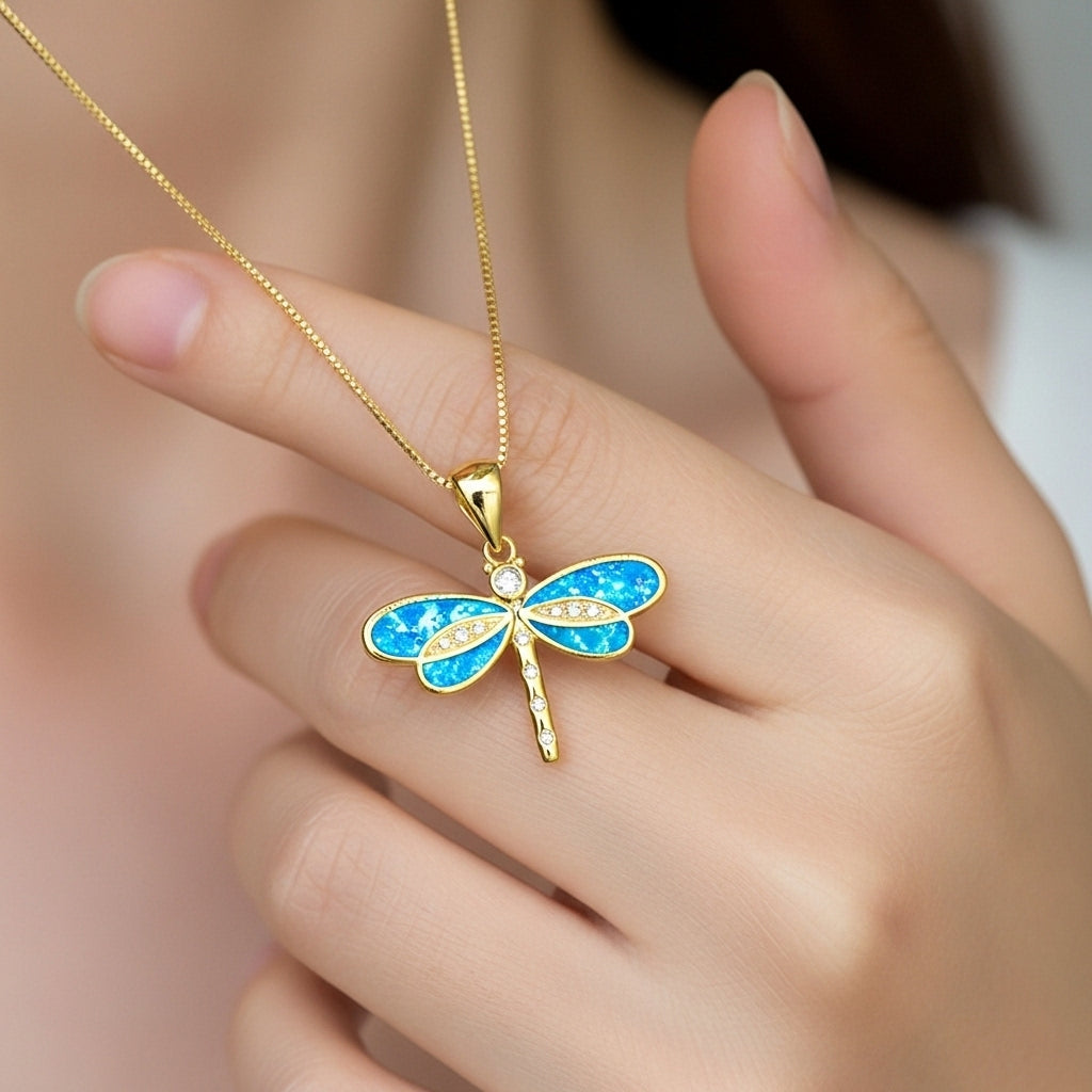 Multicolored gold-plated pebbles necklace